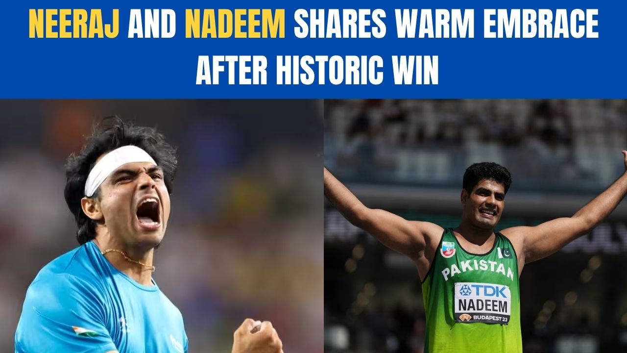 Neeraj Chopra And Arshad Nadeem Share Warm Embrace After Historic Finish