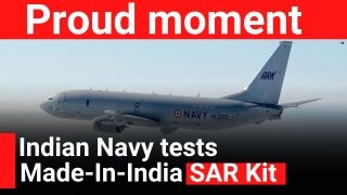Indian Navy Performs Maiden Test Drop Of Made-in-India SAR Kit - Watch Video