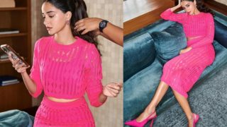 Ananya Panday is Fashionably Late to Barbie Trend, Wears Pink Co-Ord Set Worth Rs 9K - Hot Pics