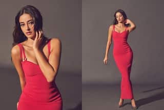 Ananya Panday Spices Her Inner Glam in Sexy Red Bodycon Gown With a Hefty Price Tag of Rs 98K