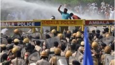 अंबाला: मुआवजे की मांग पर पुलिस की हिरासत में किसान 