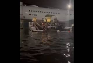 Video: Germany's Frankfurt Airport Flooded After Heavy Rain; Flights Cancelled