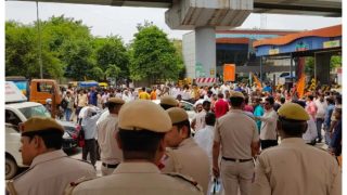 Massive Traffic Jams Witnessed After Delhi-Faridabad Road Blocked By Protesters Amid Tension In Haryana