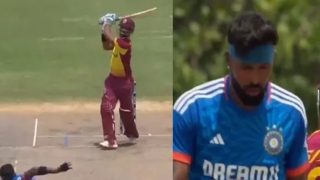 Nicholas Pooran TROLLS India Captain Hardik Pandya After Smashing Him For Two Sixes in 5th T20I | VIRAL POST