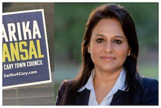 Indian-American Town Council Candidate's Campaign Sign Defaced