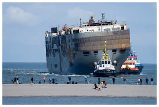 20 Indian Sailors Rescued From Fremantle Highway Ship That Caught Fire Off Dutch Coast
