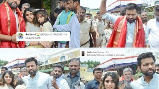 Copying Virat Kohli: Fans React as Rohit Sharma And Family Visit Tirupati Balaji Temple Ahead of Pakistan Challenge at Asia Cup | VIRAL PICS
