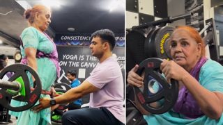 Meet Roshini Devi Sangwan, 68-Year-Old Woman Who Weight Lifts With Trainer Son at Gym