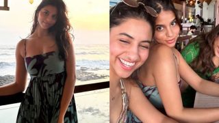 Suhana Khan Drops Beach Pics From Goa, Poses With Friends in Floral Midi And Messy Hair