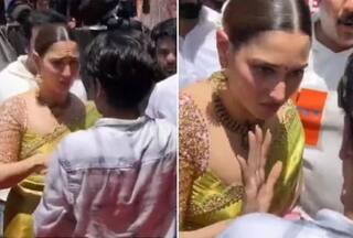 Tamannaah Bhatia Video: तमन्ना भाटिया से बैरिकेड्स कूदकर मिलने पहुंचा फैन, पकड़ लिया एक्ट्रेस का हाथ