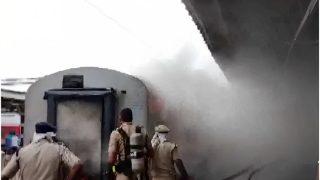 Watch: Udyan Daily Express Catches Fire At Bengaluru Railway Station