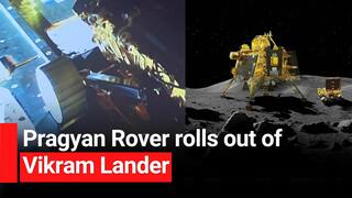 Chandrayaan-3:    India Takes a Walk On The Moon    Pragyan Rover Rolls Out From Vikram Lander - Watch Video
