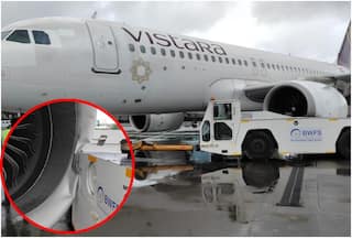 मुंबई एयरपोर्ट पर टला बड़ा हादसा, विस्तारा विमान के इंजन को टो-ट्रक ने मारी टक्कर; Flight में सवार सभी यात्री सुरक्षित | VIDEO