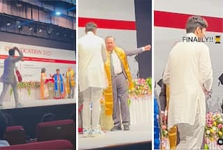 College Ka Video: स्टेज पर ही डांस करने लगा ग्रेजुएट स्टूडेंट, मगर प्रिंसिपल ने भूत उतार दिया | देखें वीडियो