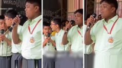 School Ka Video: प्रिंसिपल सर ने बोला प्रेयर करवा दो, मगर बच्चों ने तो पूरा स्कूल हिला दिया | देखें वीडियो