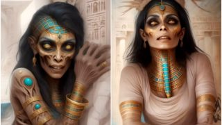 'Mummy Spirit Unleashed': Weird Artwork Haunts Internet In Viral Video
