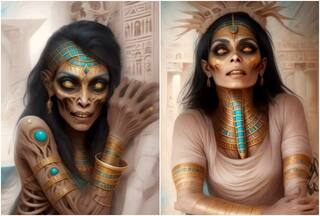 'Mummy Spirit Unleashed': Weird Artwork Haunts Internet In Viral Video