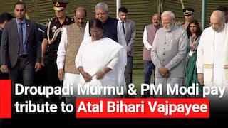 Atal Bihari Vajpayee 5th Death Anniversary: Droupadi Murmu & PM Modi Pay Homage To Former PM - Watch Video