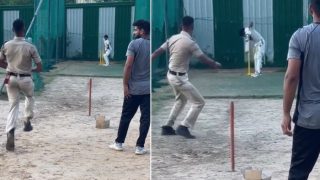 Watch: Mumbai Indians Shares Video of Cop's Bowling Skills, Internet Showers Praise
