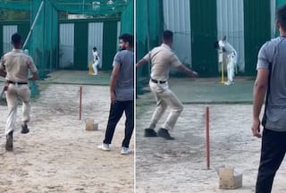 Watch: Mumbai Indians Shares Video of Cop's Bowling Skills, Internet Showers Praise