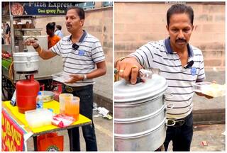 Watch: 'English Professor' Sells Momo On Lucknow Road, Sparks Internet Curiosity