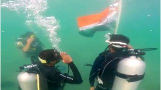 'Jai Hind': Indian Coast Guard Hoists Tiranga Underwater To Mark Independence Day | Watch