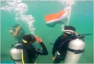 'Jai Hind': Indian Coast Guard Hoists Tiranga Underwater To Mark Independence Day | Watch