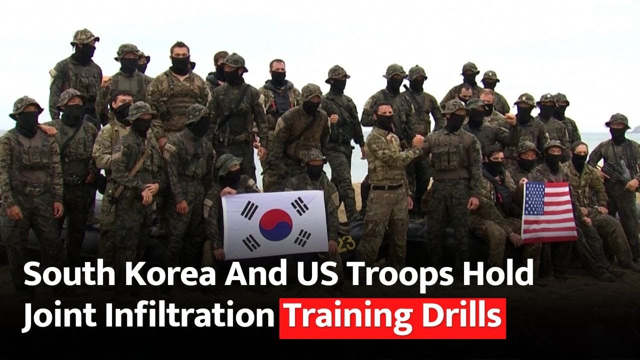 South Korea and the US hold joint infiltration training drills