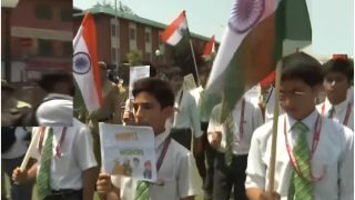 Watch: Srinagar Students With Tricolour In Hand Participate In 'Har Ghar Tiranga' Rally