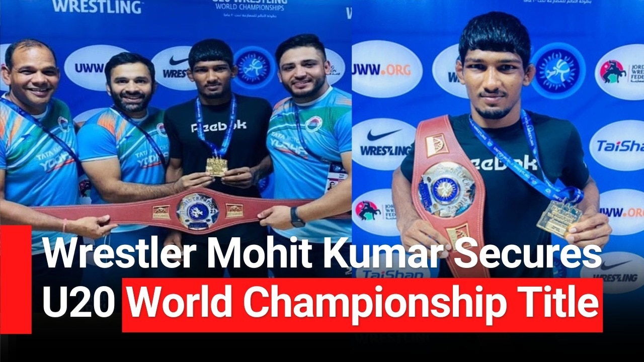 Historic: Wrestler Mohit Kumar Scripts History By Winning U20 World Wrestling Championships In Jordan