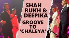 Jawan के Press Conference में 'Chaleya' गाने पर जमकर थिरके Shah Rukh-Deepika | Watch Video