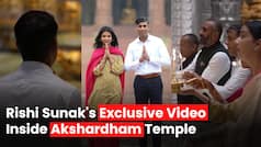 Rishi Sunak's Exclusive Video Inside Akshardham Temple, performs aarti, takes a tour of the temple