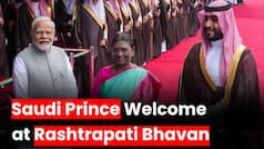 Prince Mohammed Bin Salman receives Grand Welcome at Rashtrapati Bhavan     PM Narendra Modi