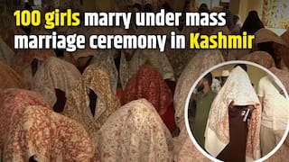 One hundred girls get married in mass marriage ceremony in Kashmir