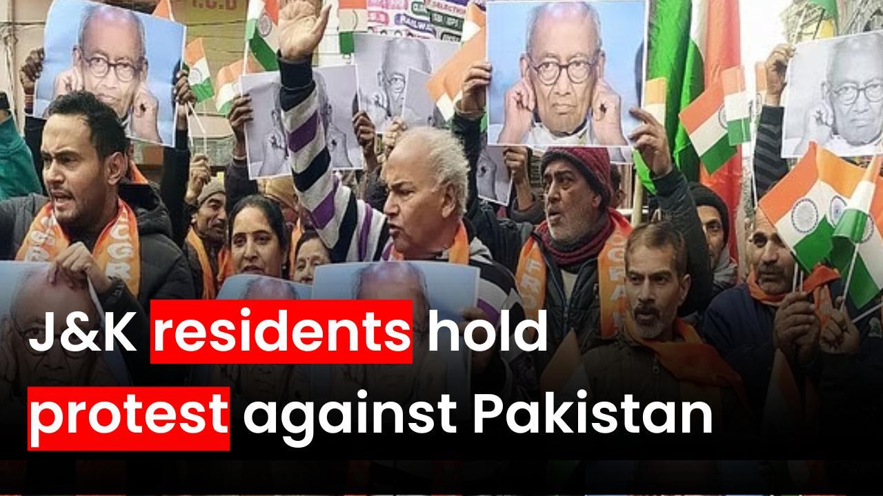 Anantnag Attack: J&K residents hold  protest against Pakistan