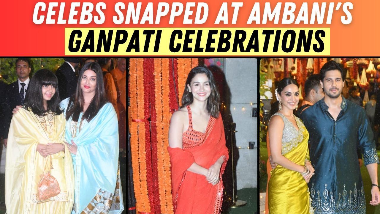 Ganpati Celebration: Bollywood Stars Gather At Ambani's