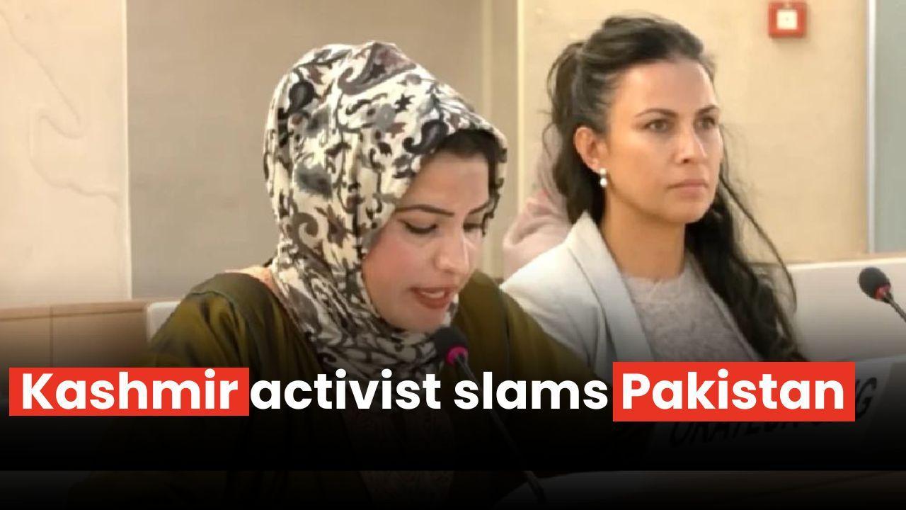 Kashmiri female activist slams Pakistan on Kashmir issue at UNHRC
