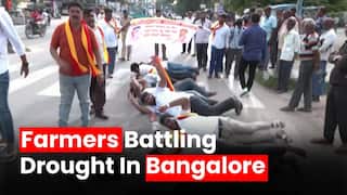 Drought-hit Indian farmers protest against sharing of river water