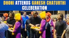 MS Dhoni Celebrates Ganesh Chaturthi In Mumbai