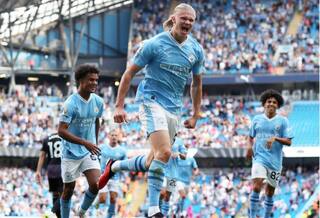 Haaland Scores Hattrick As Man City Maintain 100 Percent Start in EPL