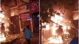WATCH: Massive Blaze Engulfs Food Corner In Ghaziabad's Vaishali, No Casualties Reported