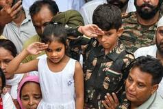 'Jai Hind Papa': 6-Yr-Old Kabir Bids Adieu As Col Manpreet Singh Laid To Rest | Watch