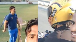 MS Dhoni Wins' Hearts Again, Gives Lift To Young Cricketer On His Bike - Watch Viral Video