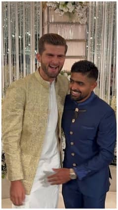 Babar Azam Attends Shaheen Shah Afridi's Wedding - In Pics
