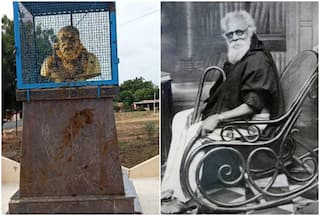 Dravidian Icon Periyar's Bust Defaced With Cow Dung In TN's Coimbatore, Probe On