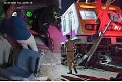 On Camera: 'Mildly Drunk' Staffer Uses Mobile Phone, Puts Bag On Throttle Causing Mathura Local To Climb Onto Platform