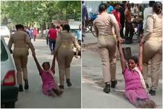 UP SHOCKER: Differently-Abled Woman Dragged On Road By Cops, Video Viral | Watch