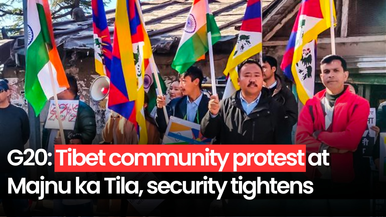 G20 summit 2023: Tibet community protest at Majnu ka Tila, security tightens