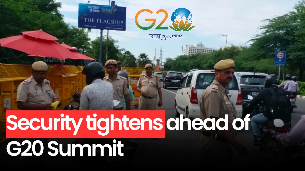 G20 SUMMIT: Police examine passenger and goods vehicles in Delhi's Shahdara