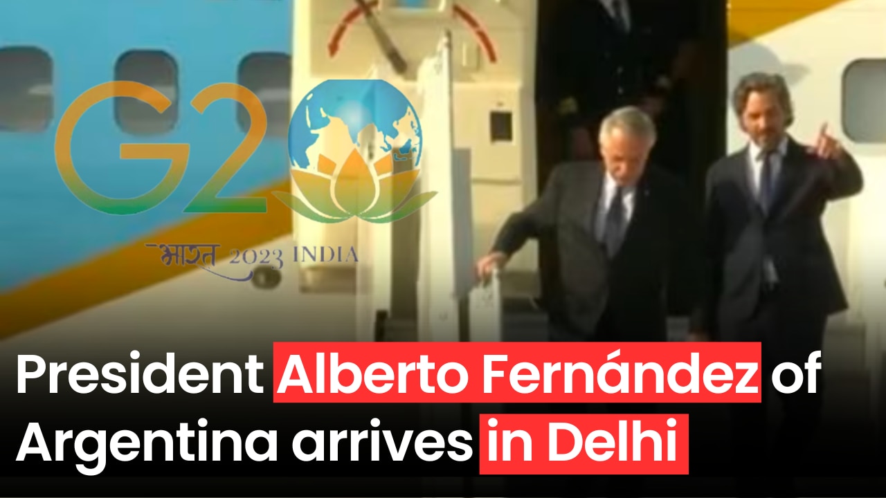 G20 Summit: President Alberto Fern  ndez of Argentina arrives in Delhi